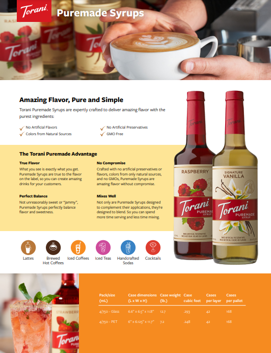 Preview image of Puremade Syrups catalog